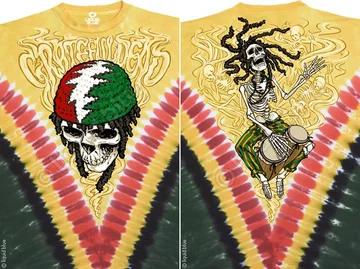 Состав футболки: высококлассный хлопок, окраска по технологиям, изображение, не теряющее яркость в течении трёх лет, капля вдохновения от Jerry Garcia.Футболки Grateful Dead уникальны.Винрарнейшая группа 20-го столетия, одна из легенд Вудстока стала идейным вдохновителем первых хакеров, дэдхэдов. Сейчас эти люди- владельцы хай-тек корпораций, основоположники новых направлений в музыке, культуре, бизнесе, которых объединяет одно: они самые передовые. Под музыку Grateful Dead был создан первый Apple, футболки GD носили те, кто открыл первый форум в интернете. Одев футболку вы говорите миру: даже если я стою на месте, я буду впереди других, я выделяюсь из массы, я - дедхэд.Дополнительная информация о футболке: плотный коттон 210 г/м, вываренный с дополнительной усадкой. Футболка не садится, без боковых швов.Ямайская тема на футболке. Раста и после смерти - Раста. :)